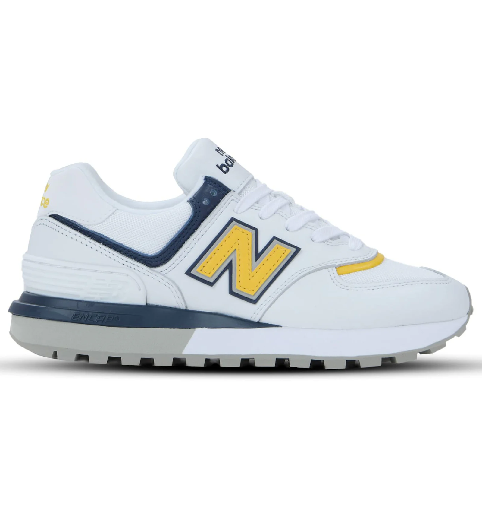 New balance 574 navy yellow Clearance
