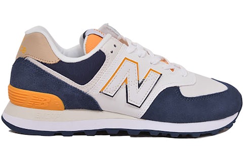 New Balance 574 Blanco Azul marino Amarillo Hombre ML574SUR US