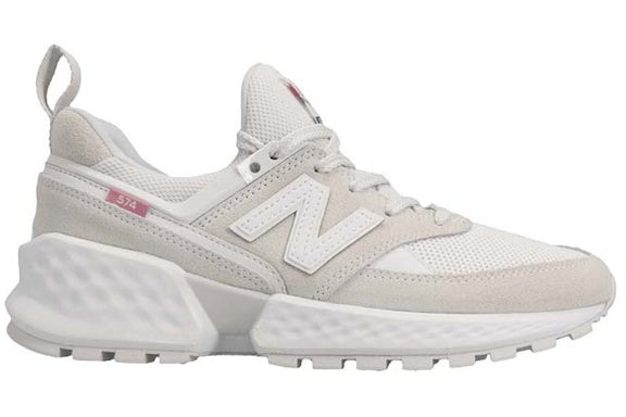 New Balance 574 White Pink Tab (Women's)