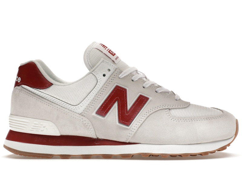 New balance 574 shop red and white