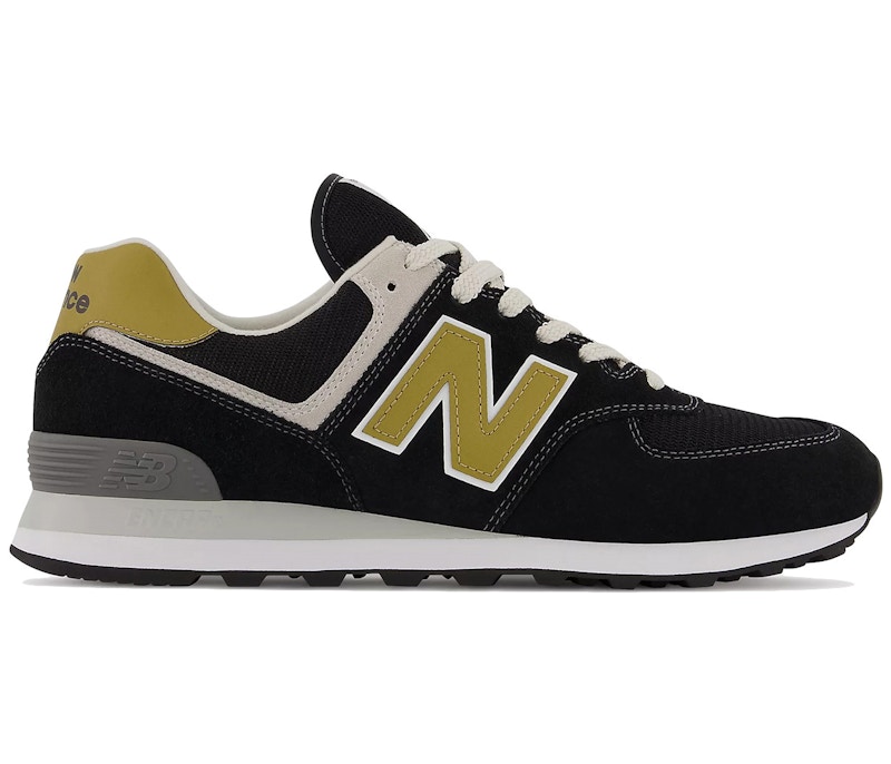 New balance 574 on sale black and yellow