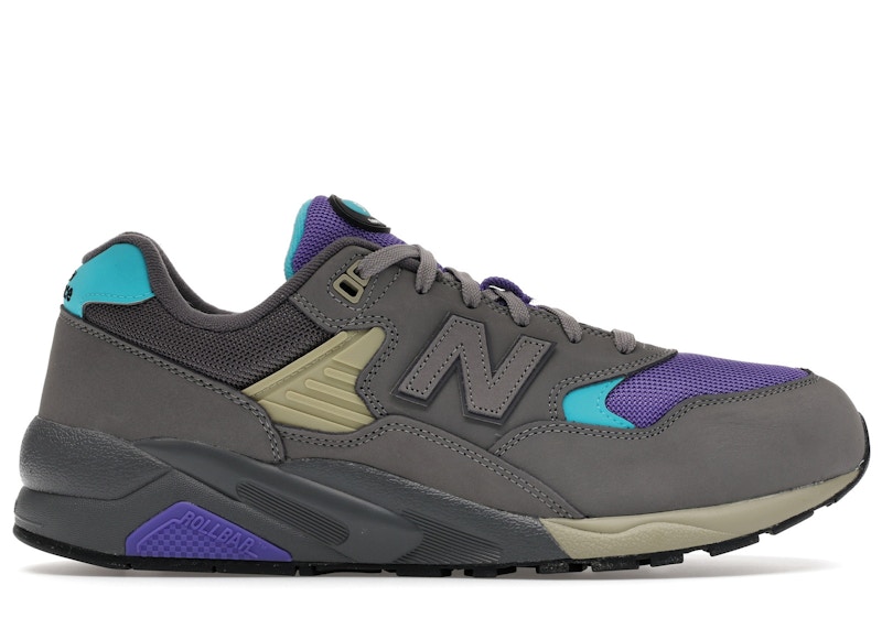 Men's New Balance 580 Sneakers in Shadow Grey/Electric Indigo/Virtual Blue