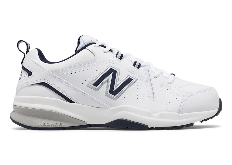 Pre-owned New Balance Men's 608v5 Sneakers In White/navy Blue In Multi