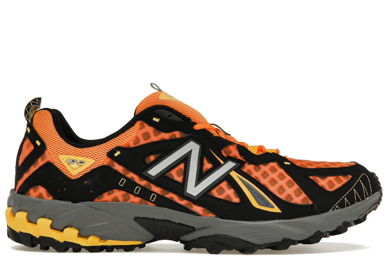 Pre-owned New Balance Men's  610 Sun Glow Sneakers In Tangerine Orange/black In Multi