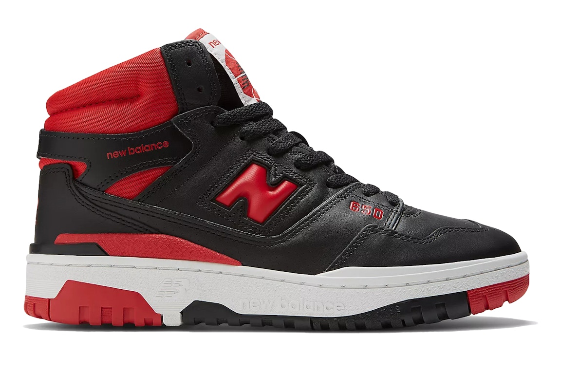 Pre-owned New Balance 650r Black Red In Black/red/white