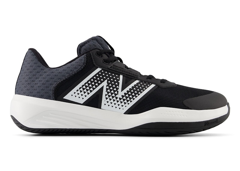 New Balance Men's 696v6 Tennis Shoes - Black/White - MCH696B6