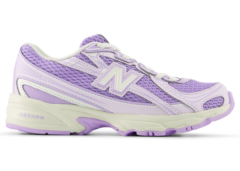 ニューオフィシャル 4本 New Balance 740 Bungee Lace Taro Angora (PS) - PZ740BK - JP