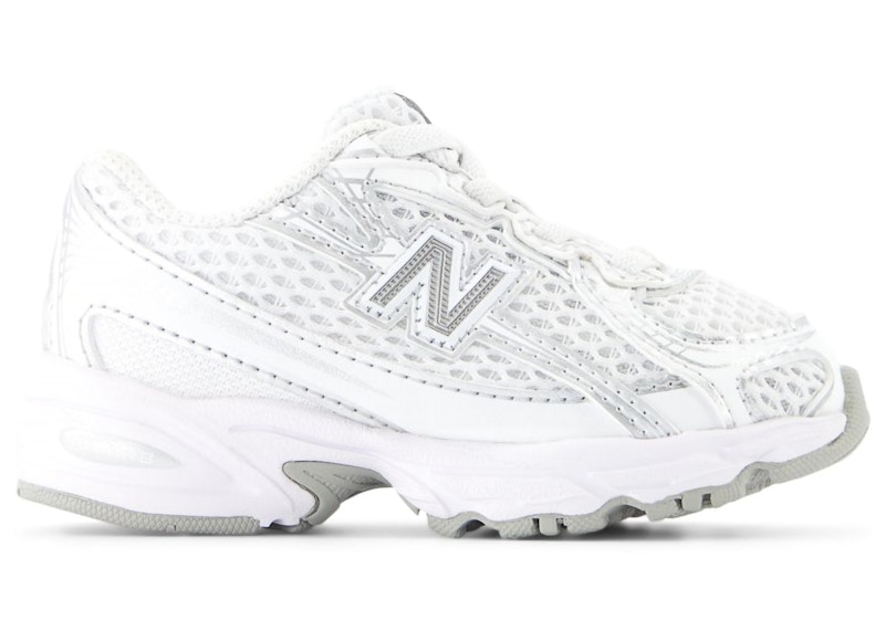 Pre-owned New Balance 740 Bungee Lace Sneakers In White/silver Metallic