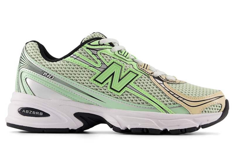 Pre-owned New Balance 740 Sneakers In Mint Flash/ash Wood/lab Green