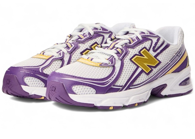 New Balance 740 White Purple Yellow - U740PV2