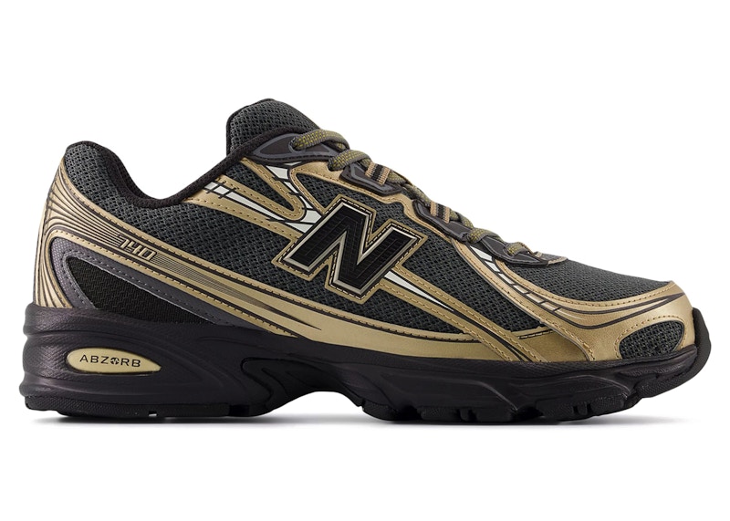 New Balance 740v2 Black Castlerock Gold Metallic
