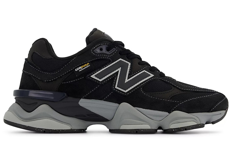 Men's New Balance 9060 Cordura Grey Sneakers in Black