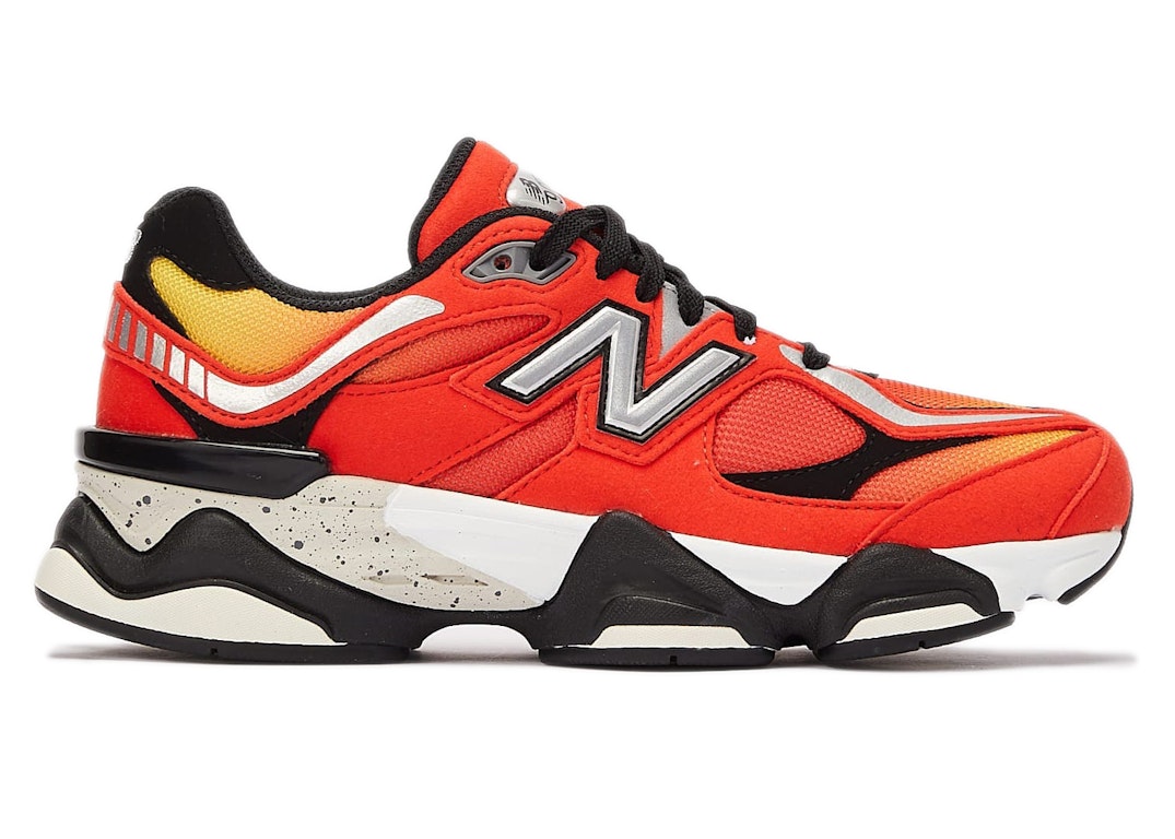 Pre-owned New Balance 9060 Dtlr Fire Sign (gs) In Red/orange/black