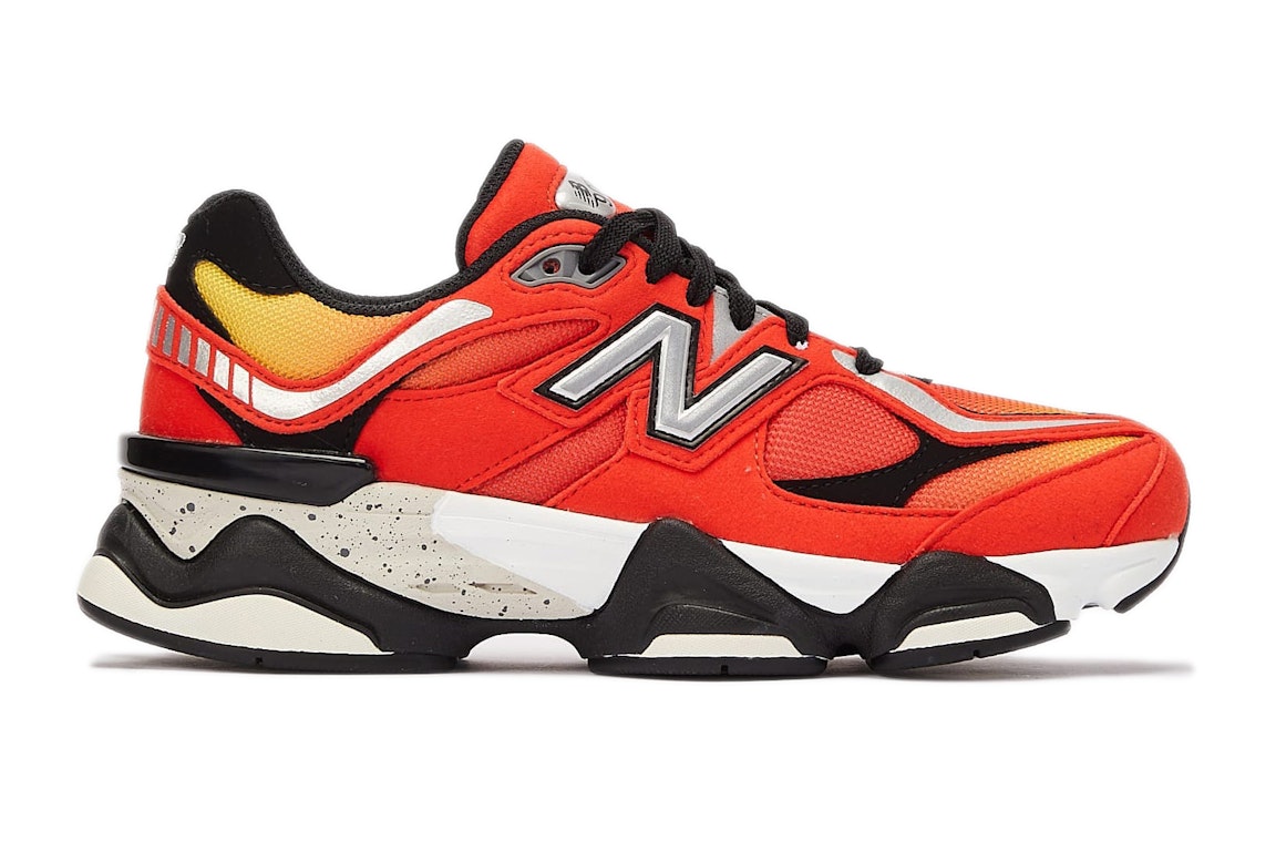 Pre-owned New Balance 9060 Dtlr Fire Sign (gs) In Red/orange/black