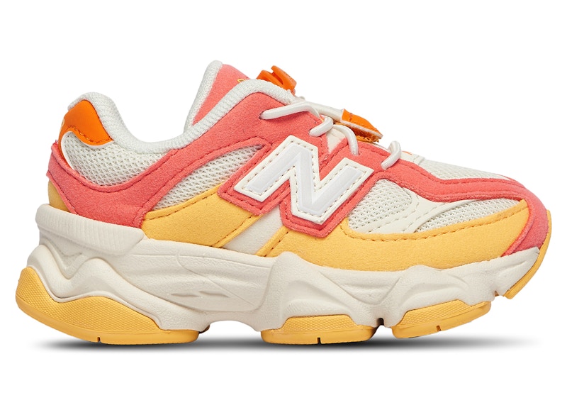 Pre-owned New Balance 9060 Fluorescent Sneakers In Clementine/true Red