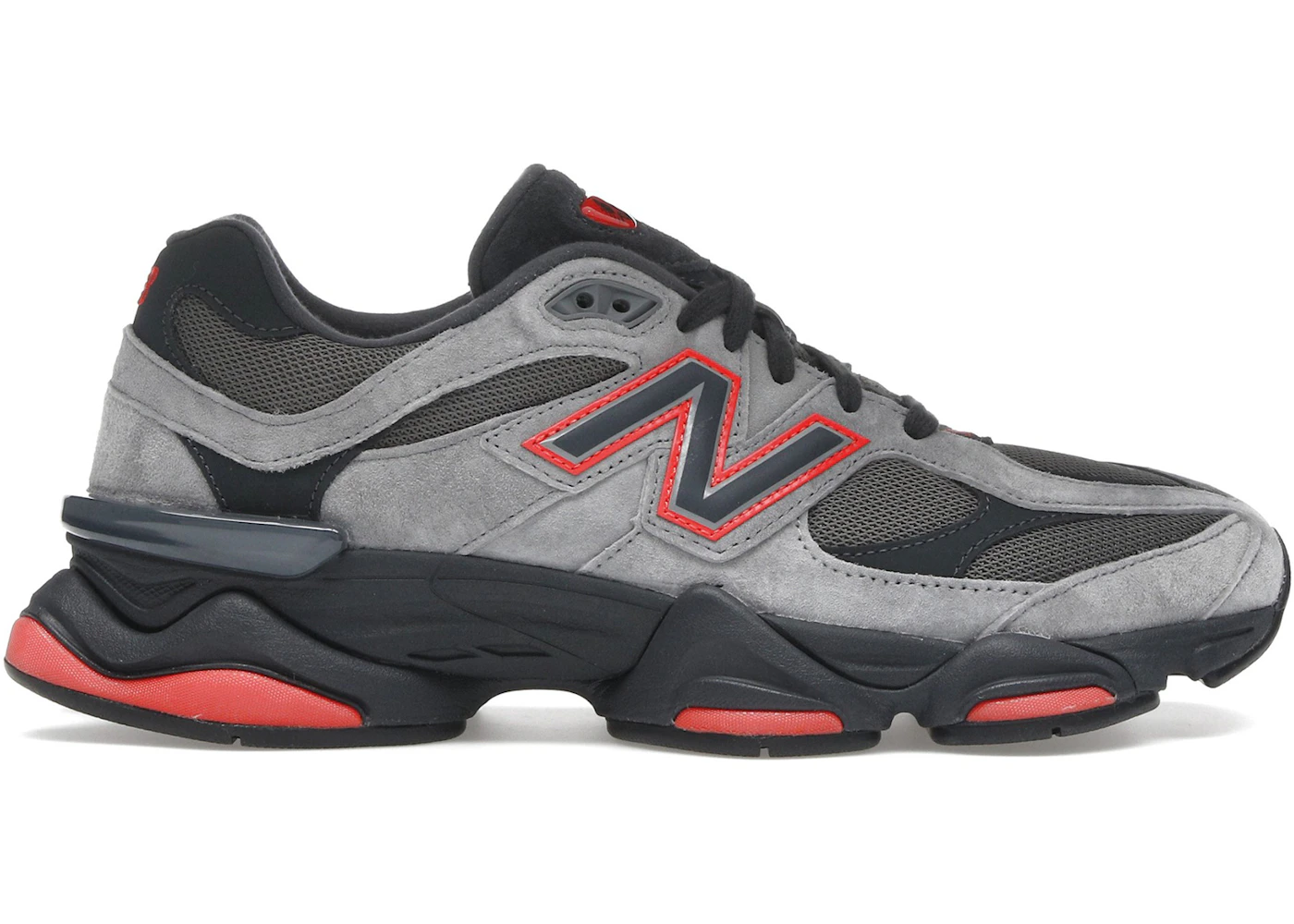 New Balance 9060 Grey Black Red JD Sports Exclusive Men's