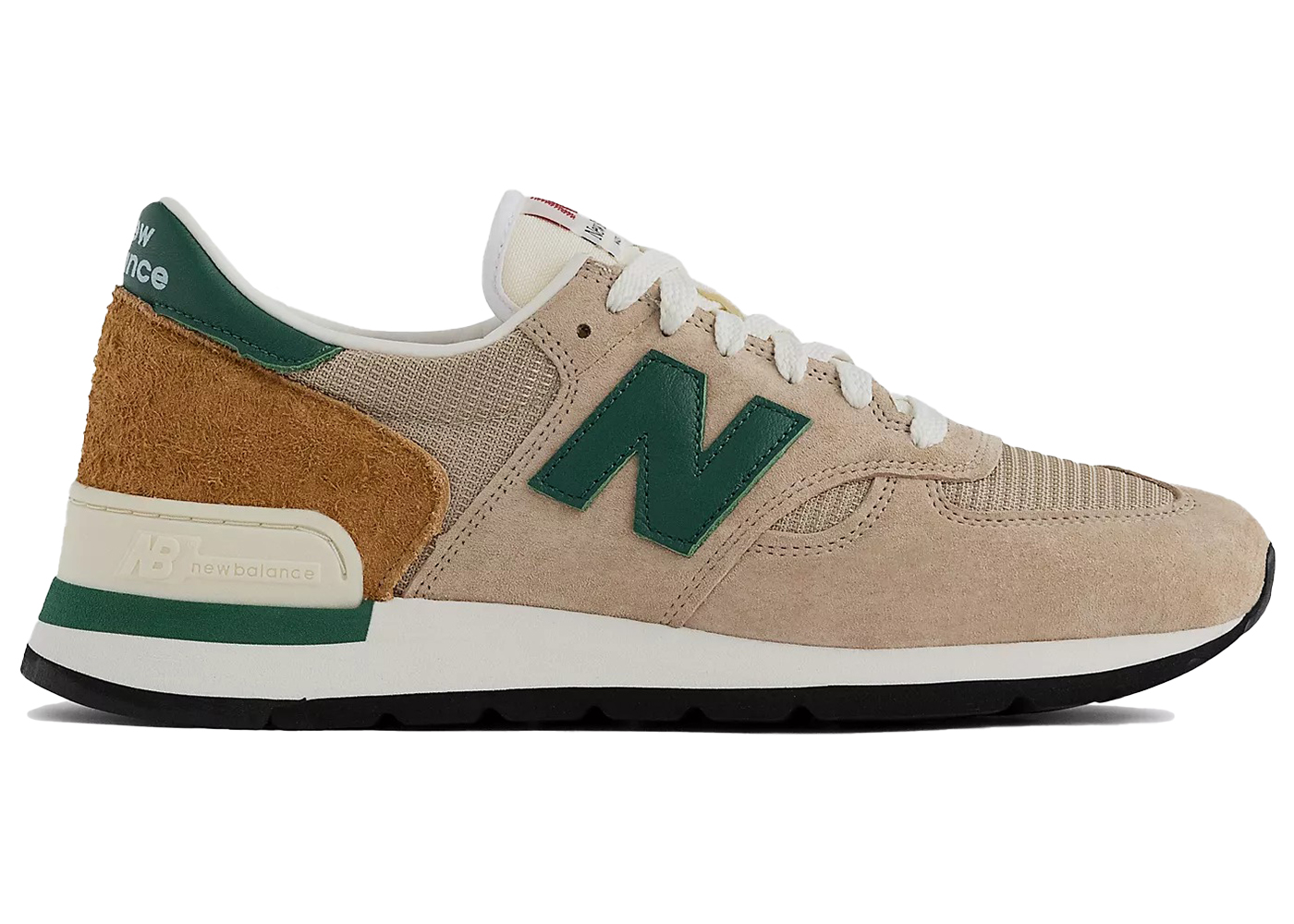 35.5, New Balance Hombre MADE in USA 990 in Marrón/Verde, New Balance SMF Gold SMF200DC