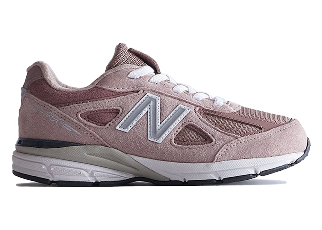 Pre-owned New Balance 990v4 Kith Dusty Rose (ps) In Dusty Rose/silver/navy