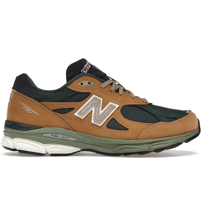 New Balance 990v3 MiUSA Tan Green Men's M990WG3 US