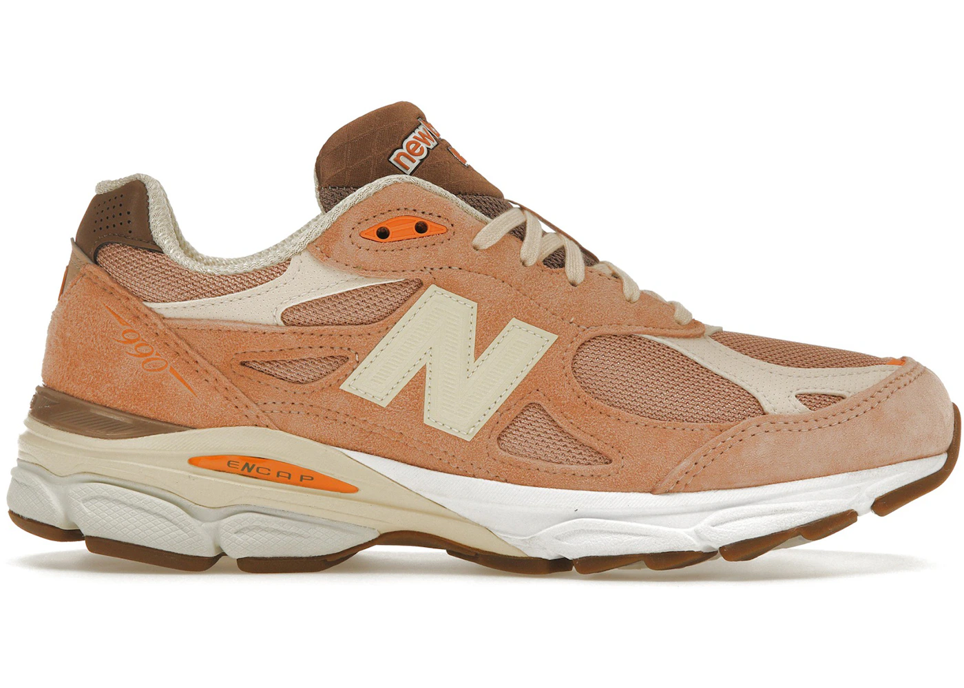 New Balance 990v3 MiUSA size? Exclusive Orange Cream Men's