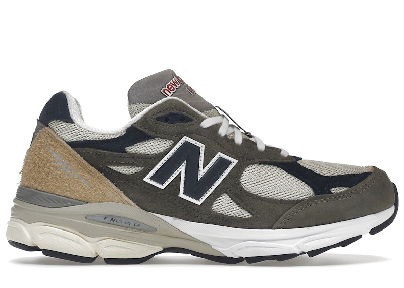 New Balance 990v3 MiUSA Grey Blue Olive Men's Trainers