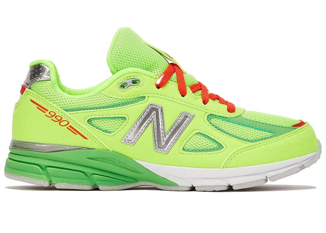 Pre-owned New Balance 990v4 Dtlr Festive (gs) In Green/green/red