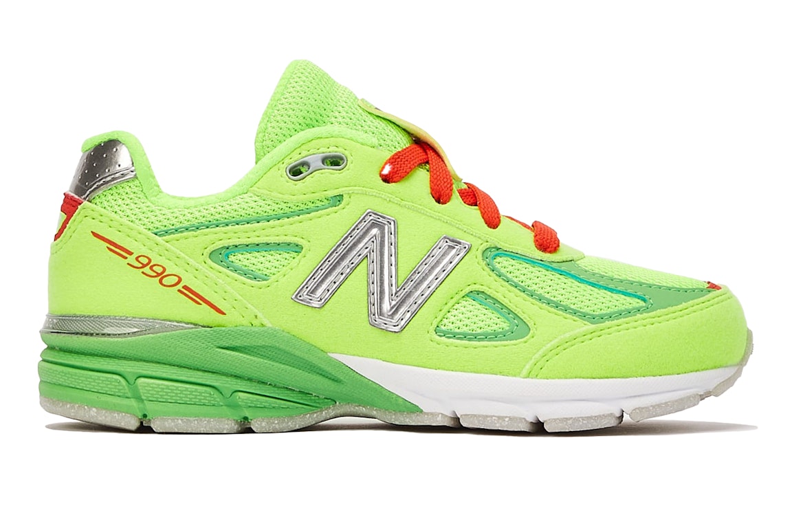 Pre-owned New Balance 990v4 Dtlr Festive (ps) In Green/green/red