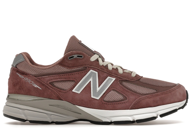 Men's New Balance 990v4 MiUSA Kith Sneakers in Dusty Mauve