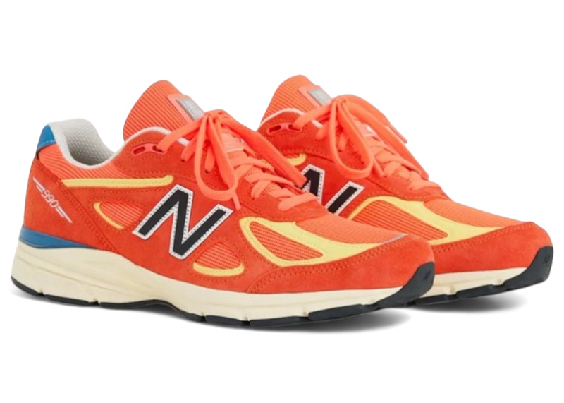 New Balance 990v4 MiUSA Urgent Red Maize Men's - U99076B - US