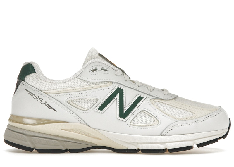 New Balance 990v4 MiUSA White Green Men's Trainers - U990TC4 - GB