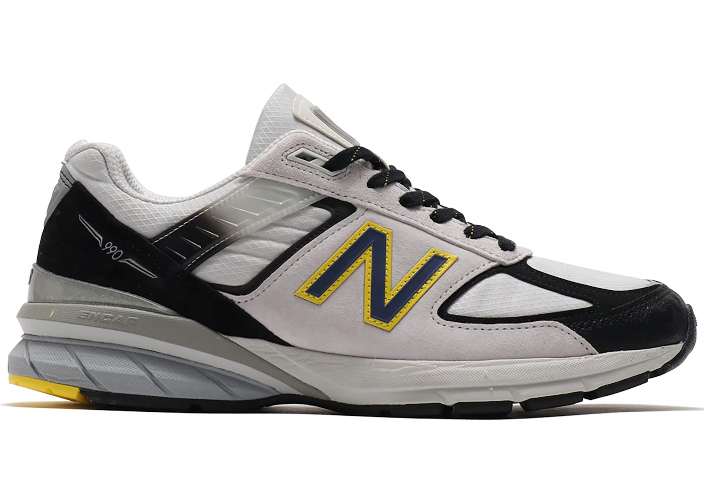 newbalance スニーカー 990V5 New Balance 990v5 Silver Black Yellow メンズ - M990SB5 - JP