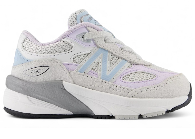 Pre-owned New Balance 990v6 Sneakers In Grey Matter/bright Lavender