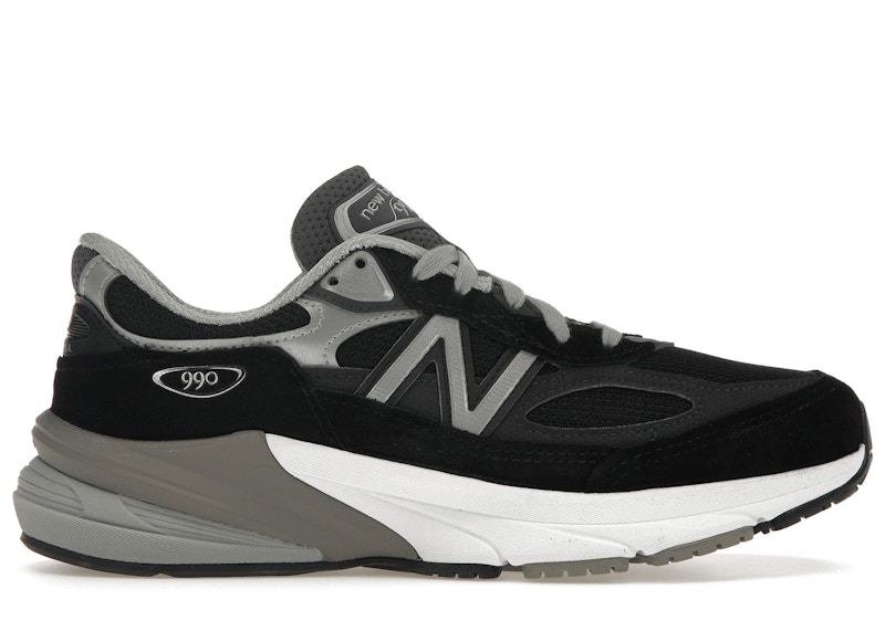 New Balance 990v6 MiUSA Black Grey White (Women's 