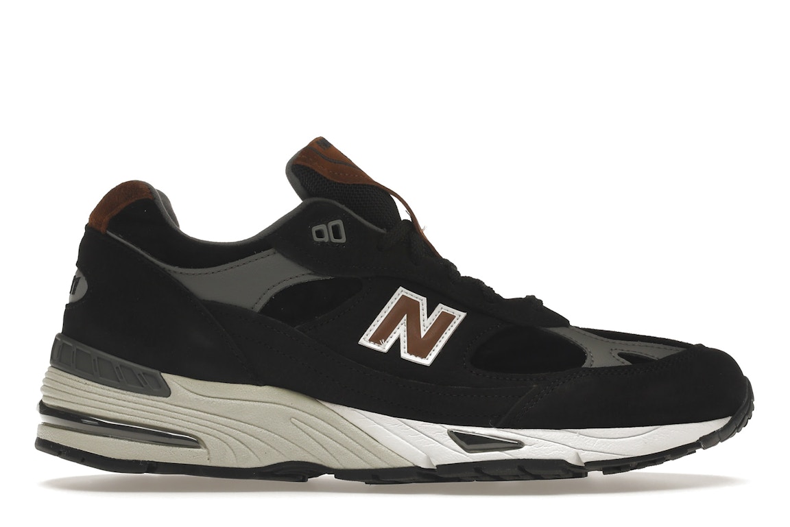 Pre-owned New Balance 991 Made In Uk Black Grey Brown In Black/grey