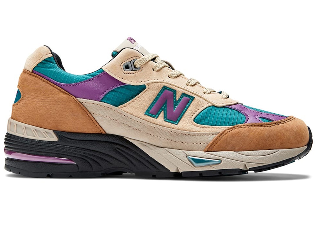 Pre-owned New Balance 991 Miuk Palace Teal In Teal/brown/beige