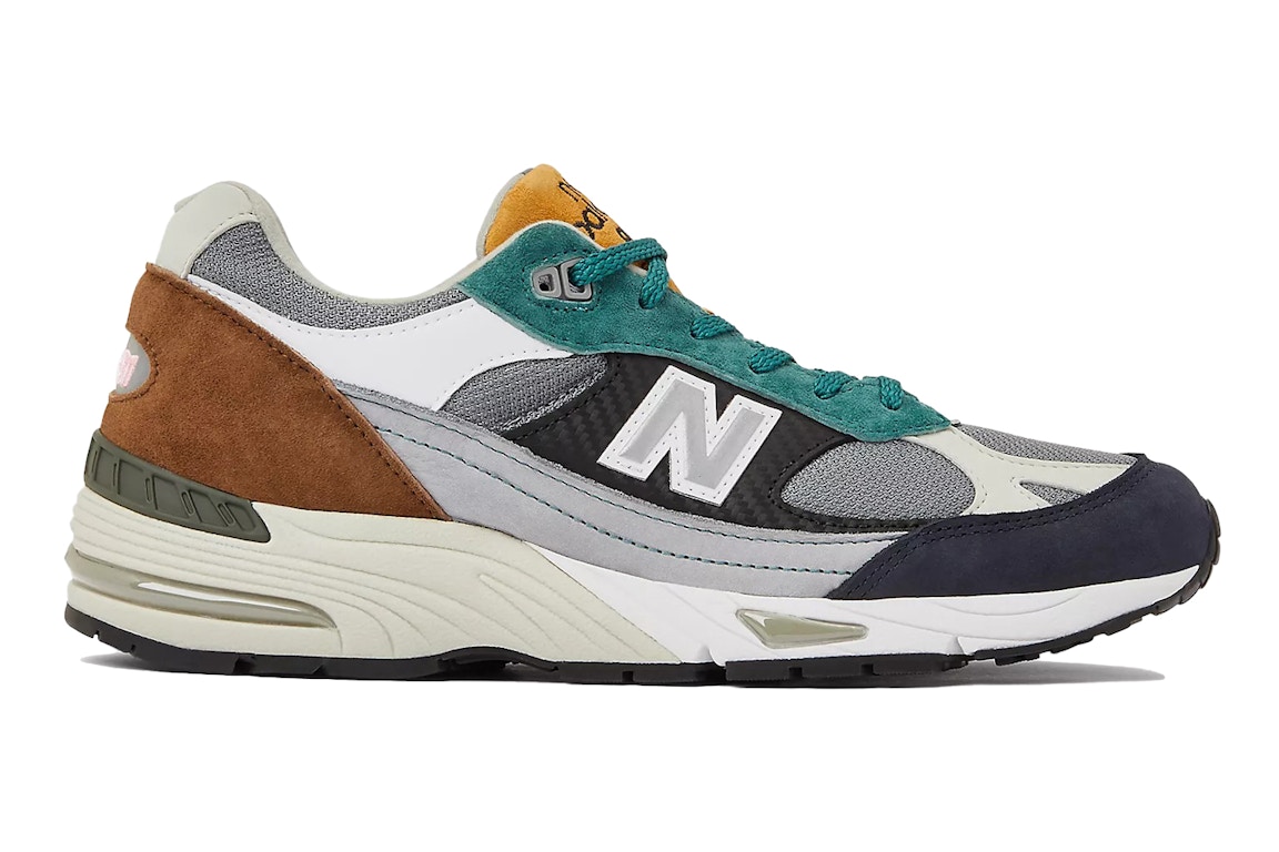 Pre-owned New Balance 991 Miuk Selected Edition Grey Green Brown In Grey/black/green