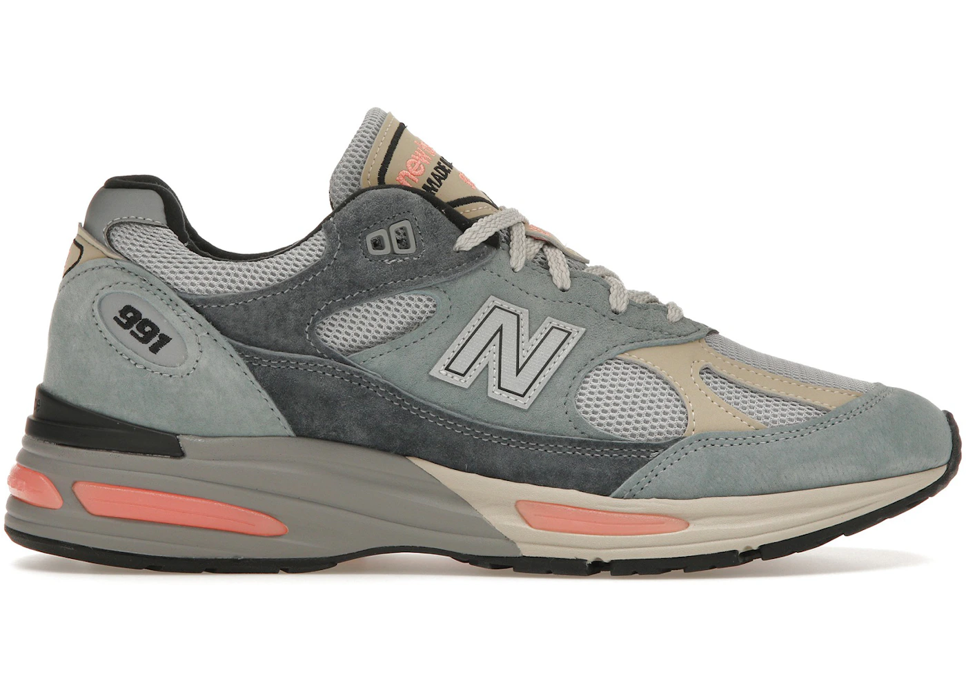 New Balance 991 MiUK Silver Blue Turbulence Men's U991SG2 US