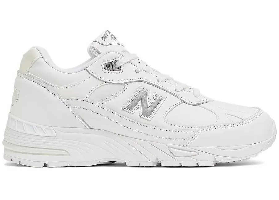 New Balance 991 MiUK White Grey Women s W991TW US