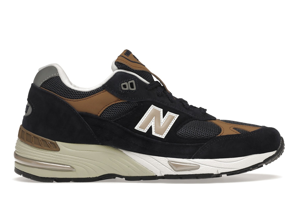 Pre-owned New Balance 991 Made In Uk Navy Sand In Navy/sand