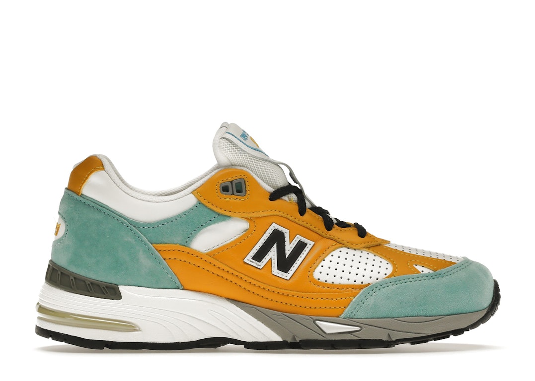 Pre-owned New Balance 991 Sns Yellow Blue (women's) In White/blue/yellow