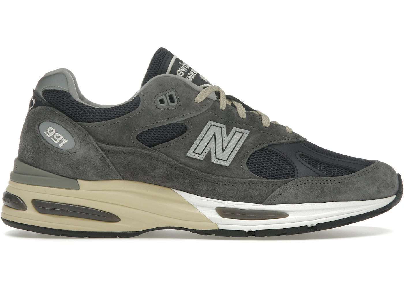 Dark Gull Grey New Balance Uk Trainers New Balance 991v2 MiUK Dark