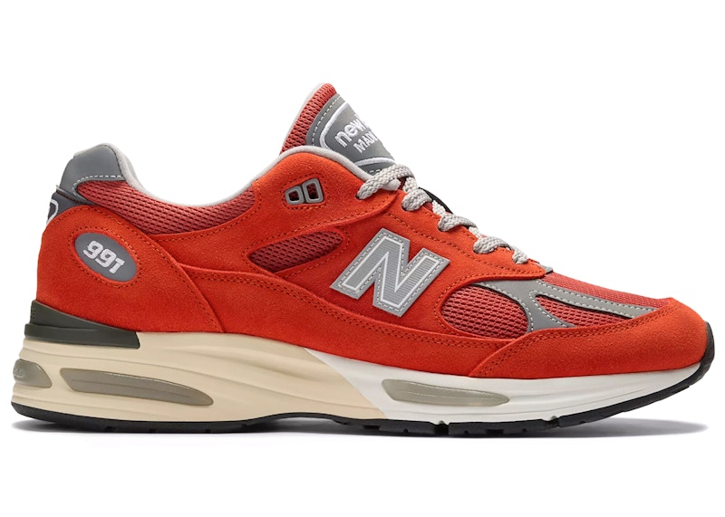 New Balance 991v2 MiUK Grenadine Fire Whirl