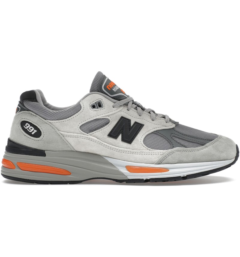 New Balance 991v2 MiUK Pelican Grey Orange Men's U991BS2 US