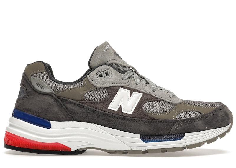 New Balance 992 Grey Blue Red