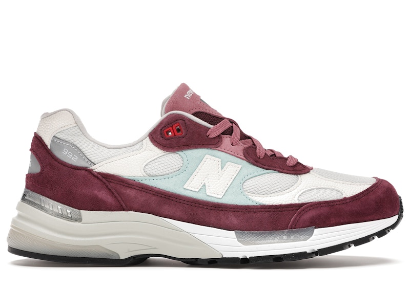 burgundy and white new balance