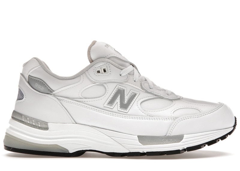 New Balance 992 MiUSA White Silver Men's - M992WL - US