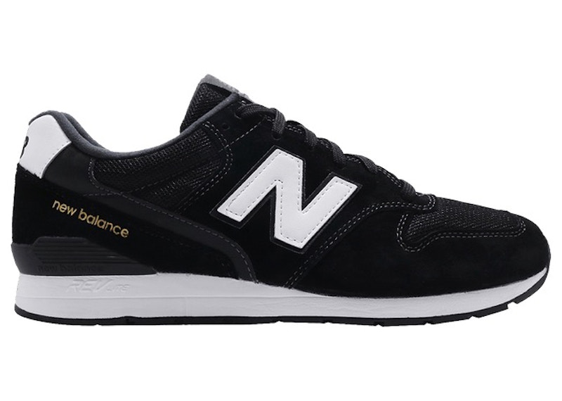 New balance 996 womens best sale black gold