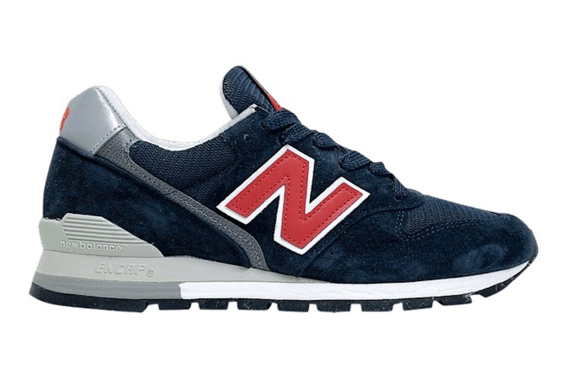 Pre-owned New Balance 996 Made In Usa Navy Red In Navy/red
