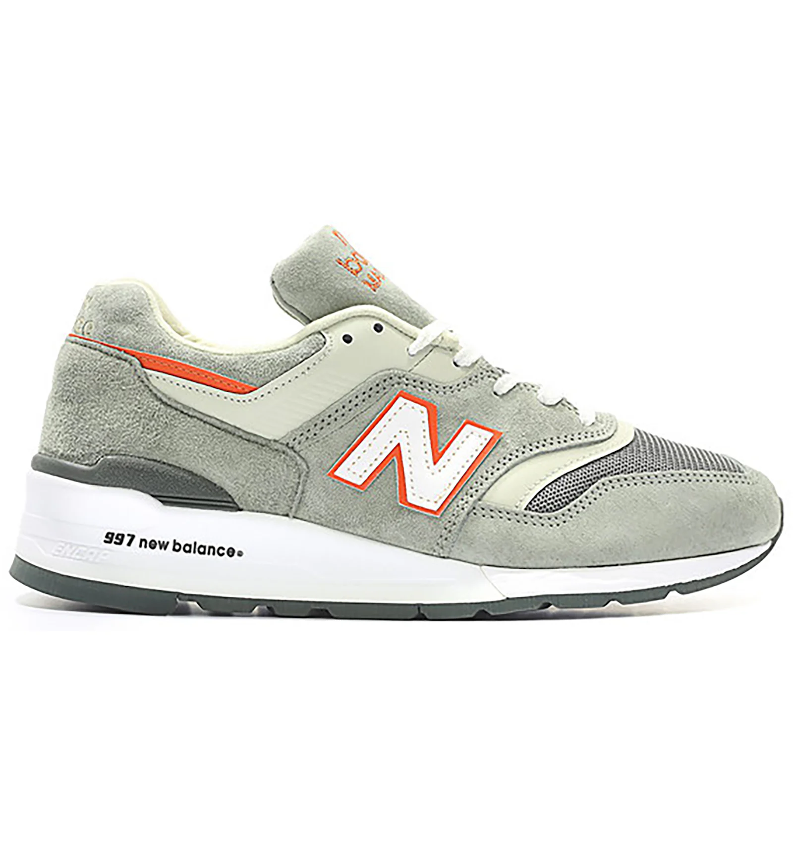 New balance 997 grey orange sales