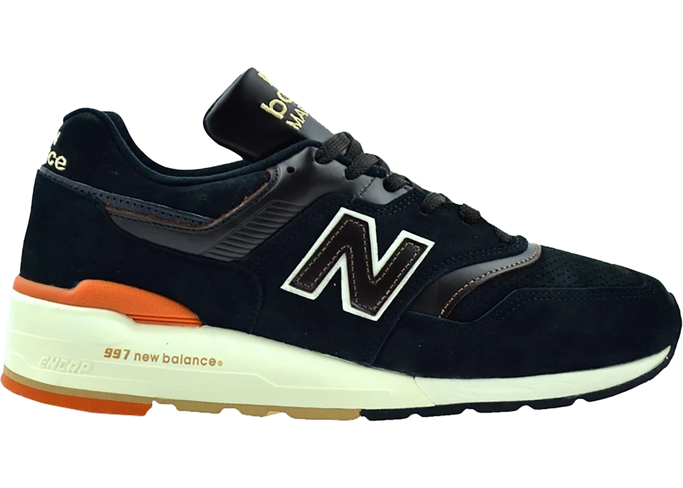 New balance 997 black with deals tan